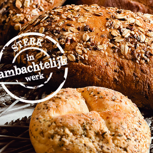 Elke dag verse broodjes van Echte Bakker Mol in Schoorl, bestel de broodjes dagelijks via onze Camping Comfort app.