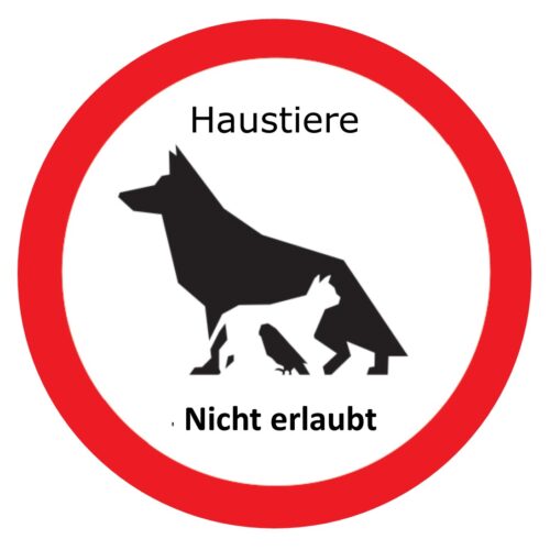 Haustiere nicht erlaubt